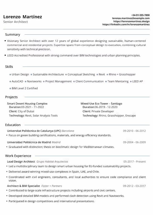 Creative Elegant resume template