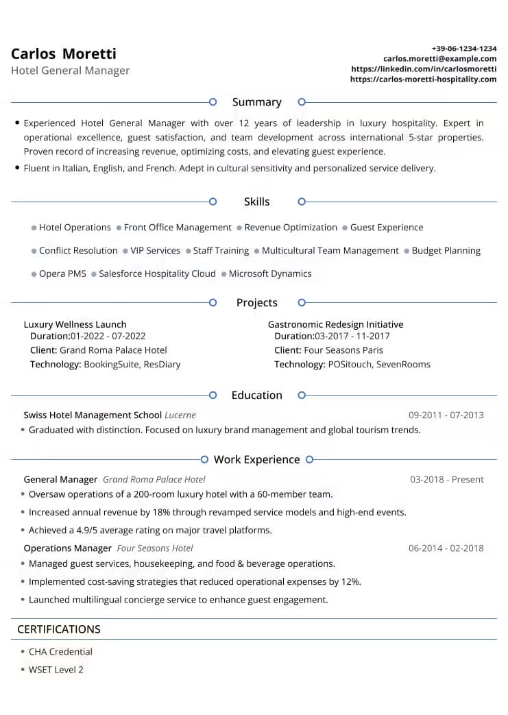 Creative Infographic resume template preview - MyProfileInfo